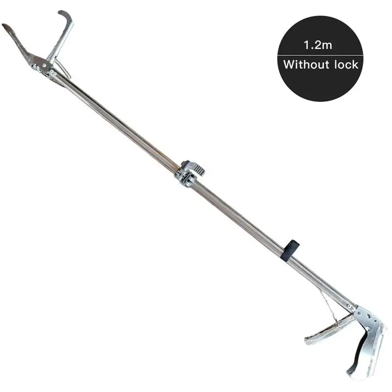 B Усиленный все-нержавеющая сталь Catcher Grabber Tong Stick ручной инструмент змея плоскогубцы грязь щипцы змея устойчивый инструмент - Цвет: B