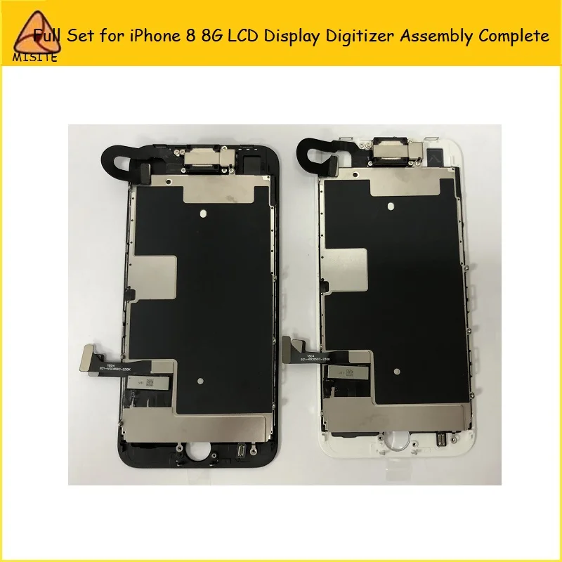 

2PCS/LOT No Dead Pixe Full Set LCD Complete For Iphone 8 8G Touch Screen Digitizer Assembly Complete with 3D+front camera Flex