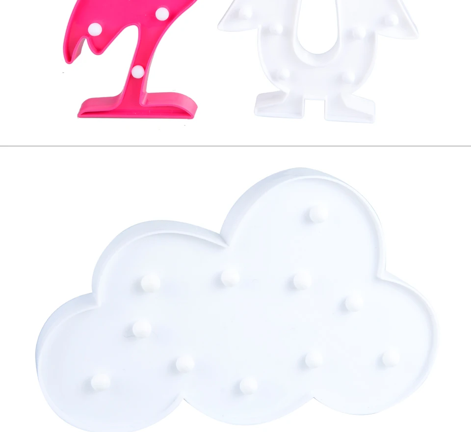 Cartoon LED Night Light Flamingo Pineapple Rabbit  (8)