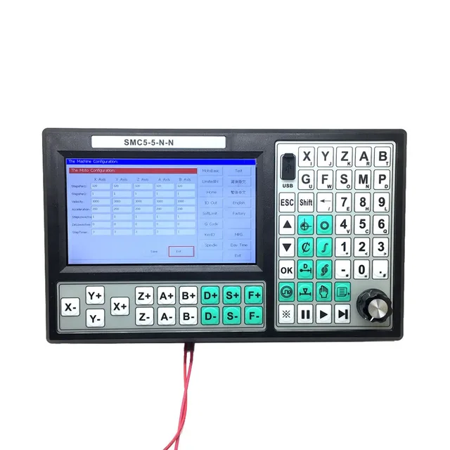 5 axis off-line controller Five axes and five linkage Support handwheel access 7 inch large screen 500khz