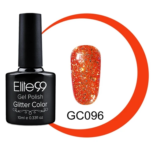 Elite99 10 мл Bling УФ-гель для ногтей долговечный Алмазный Блеск лак для ногтей впитывающийся цветной маникюрный лак для ногтей - Цвет: GC096