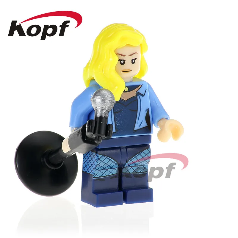 Строительные блоки Одиночная Wonder Twins Zan Jayna Alfred Black Canary каникулы Бэтмен Супер Герои игрушка-подарок для детей PG414 - Цвет: PG417B Without Box