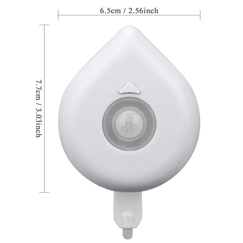 Toilet Night Light Body Sensing Automatic LED Motion Sensor Night Lamp Toilet Bowl Bathroom Light #2y30 (6)