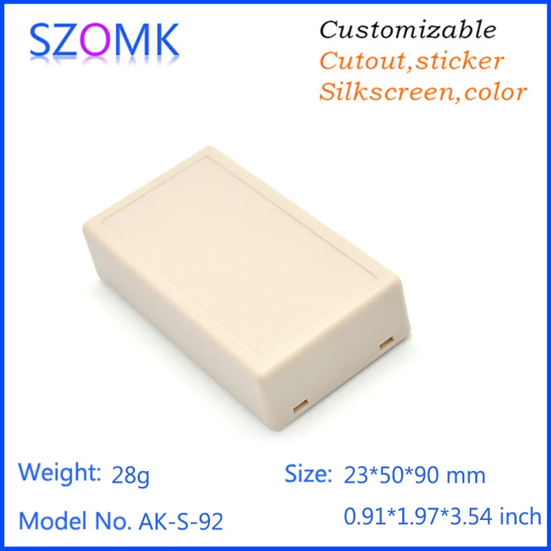 

1 piece, 23*50*90mm szomk plastic enclosure electronics box abs enclosure for electronics project plastic housing control box