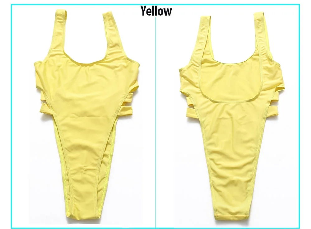 yellow swimwear