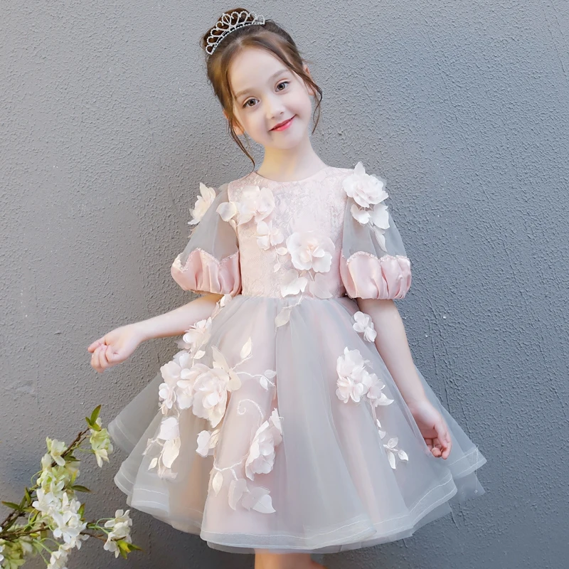 Princess Girls Ball Gown Dress Birthday Party Wedding Banquet Kids Girls Clothing Flower Child Girl Costume Luxury Dresses S239 Princess Girls Ball Gown Dress Birthday Party Wedding Banquet Kids Girls Clothing Flower Child Girl Costume Luxury Dresses S239