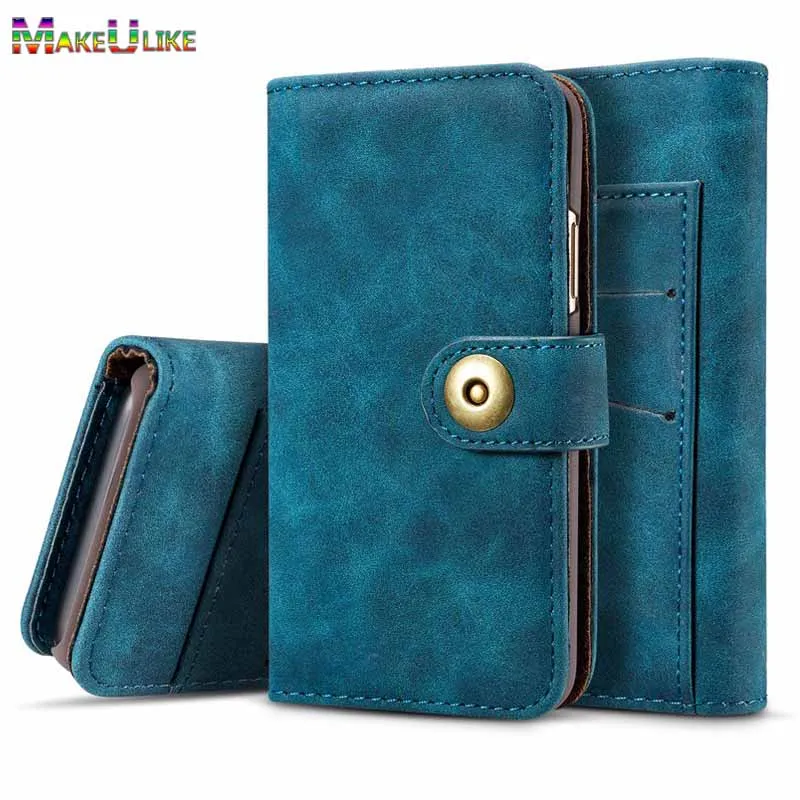 

Separable Case for iPhone X XR XS Max 6 6S 7 8 Plus Cover PU Leather Magnetic Wallet Case for iPhone 11 Pro Max Flip Case Funda