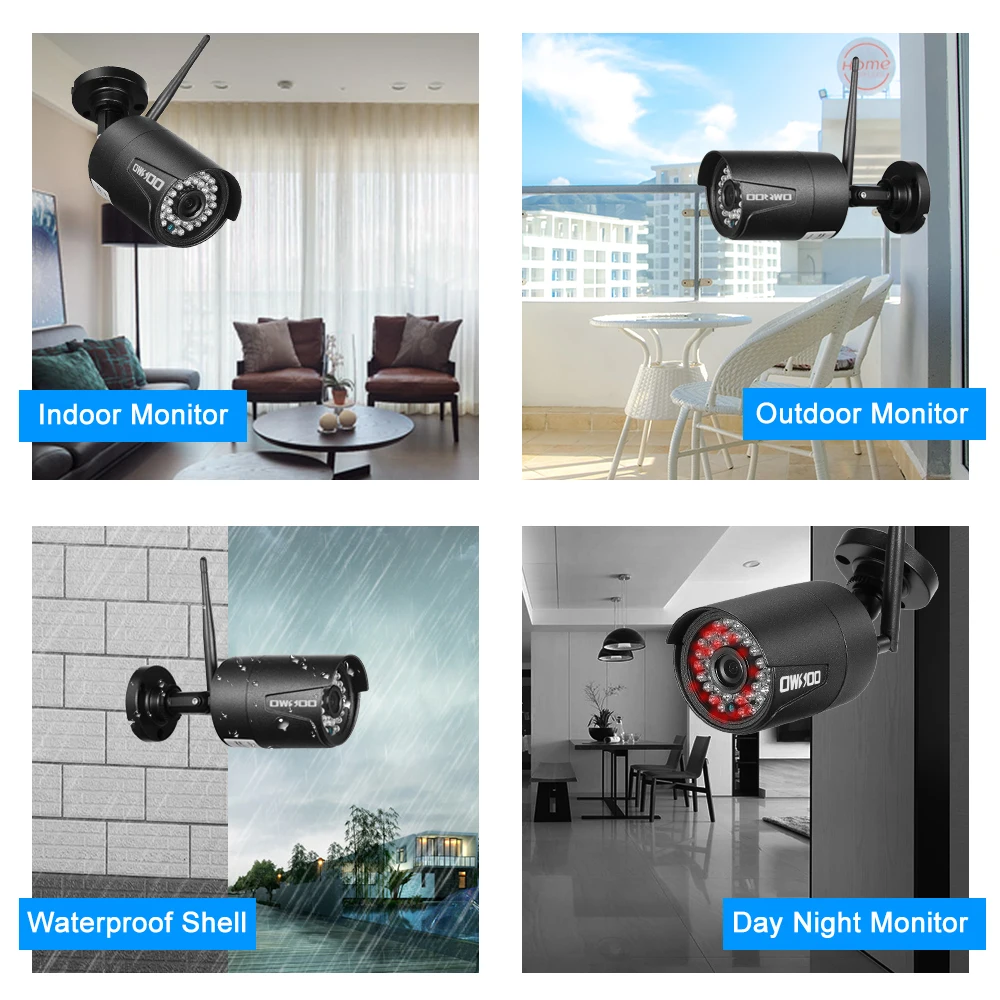OWSOO HD 1080P IP Camera WIFI Wireless Security Camera Full Support P2P Camera IP66 Waterproof IR Night Vision Motion Detection