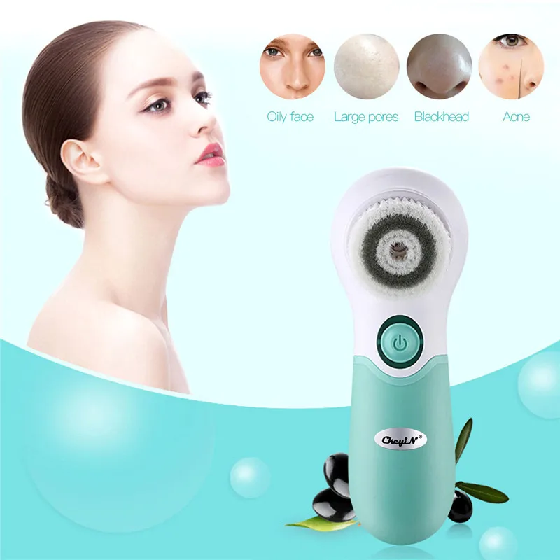 Facial Cleaning Brush Battery Operated Waterproof Face Cleaner Machine