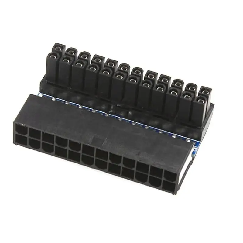 

ALLOYSEED Mainboard Motherboard ATX 24Pin to 24Pin 90 Degree Power Connector Adapter For 24pin ATX cable