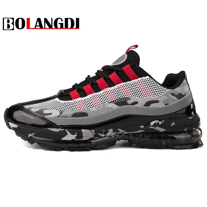 

BOLANGDI Newest Autumn Men Air Cushion Running Shoes For Outdoor Comfortable Mens Sneakers Man Breathable Sport Shoes Size 39-46