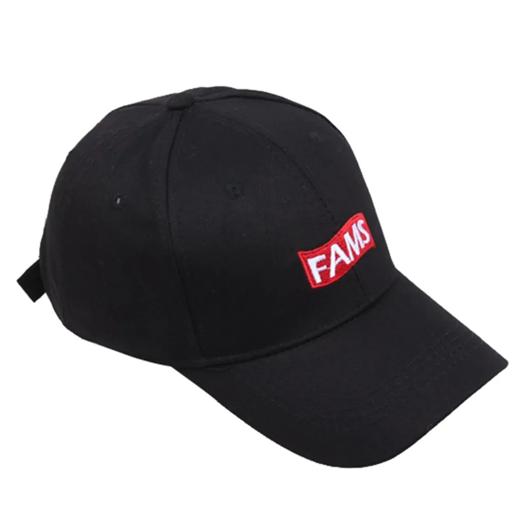 Orange FAMS Letter Outdoors Visor Baseball Caps Women Men Unisex Summer Baseball hat Adjustable Hat mens baseball caps#W