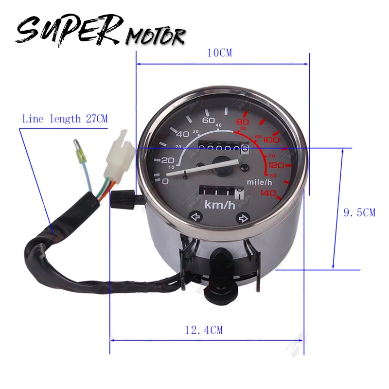 Мотоцикл инструмент в сборе измерительные приборы метр кластер спидометр одометр тахометр ДЛЯ Honda CA250 Steed400 Steed600 CA 250