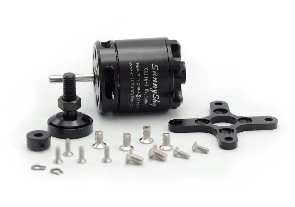 1/2/4 pcs SunnySky X2216 2216 880KV 1100KV 1250KV 1400KV 2400KV II Outrunner Brushless Motor For RC Models 3D airplane thumbnail 6