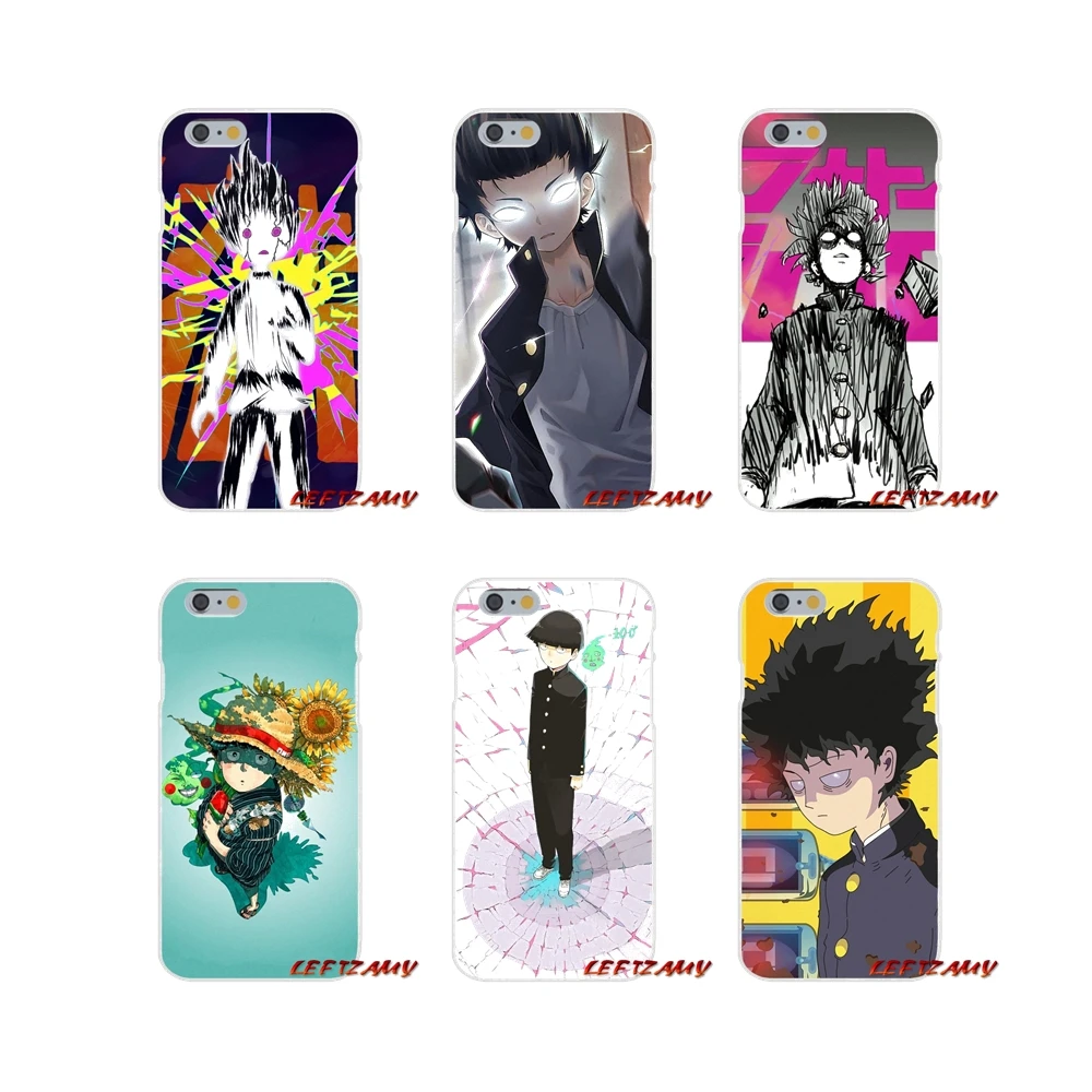 

Mob Psycho 100 Protect Black For iPhone X XR XS MAX 4 4S 5 5S 5C SE 6 6S 7 8 Plus Accessories Phone Shell Covers