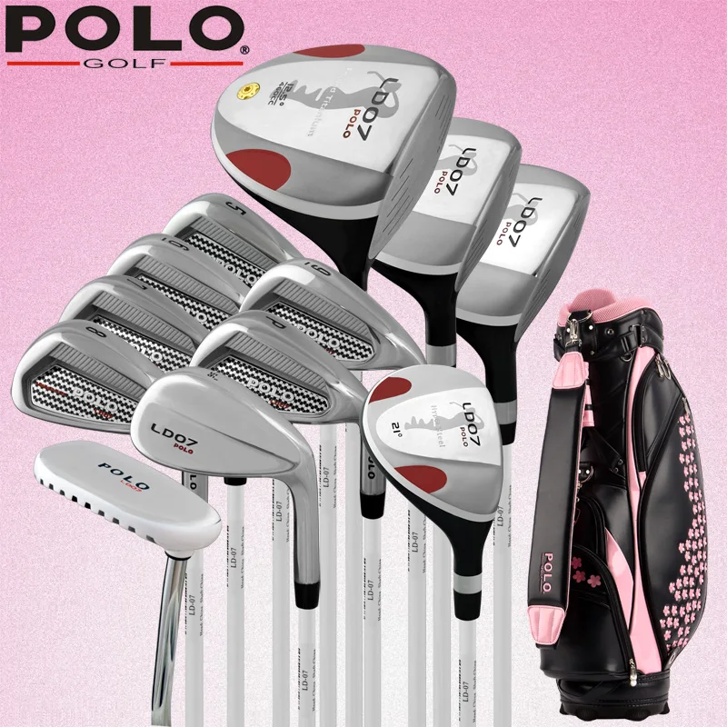 Brand POLO. Womens Female Ladies Golf Clubs Complete Golf Sets carbon