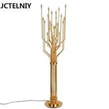 Светодиодная лампа Персонализированная Золотая Нержавеющая сталь торшер современный краткое aj лампа пол