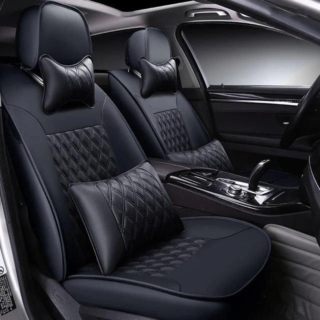 Custom Made Leather Car Seat Cover For Toyota Rav4 Prado Highlander Custom Made Leather Car Seat Cover For Toyota Rav4 Prado Highlander Corolla Camry Prius Reiz Crown Yaris Accessories Styling