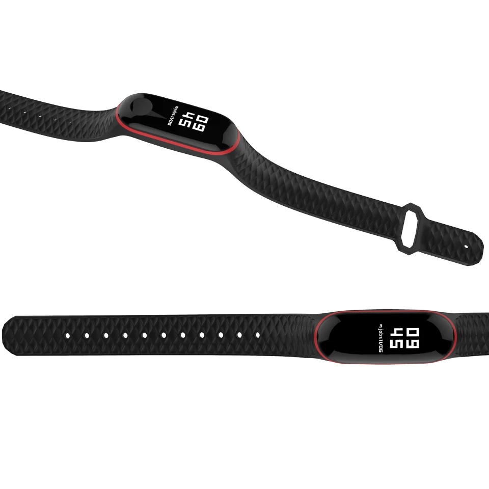 Mi jobs силиконовый mi Band 3 ремешок спортивный Аврора для Xiaomi band3 умные наручные часы