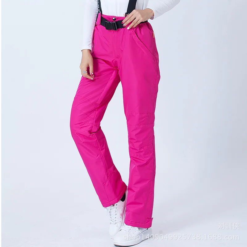 

2019 Waterproof Warm Ski Pant Winter Outdoor Skiing Snowboarding Colorful Skates Trousers Plus Size Solid Snowboard Board Pants