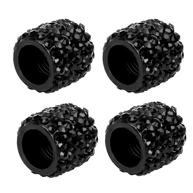 4 piece/lot Dustproof Caps Diamond Shining Soft Clay Rhinestone Car
