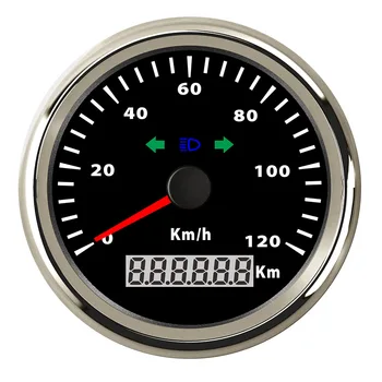 

Boat Speedometer Car Speed Measurement Meter Steel 316L Bezel for Boat Car Motorcycle Vessel ATV Red Backlight 9V 32V