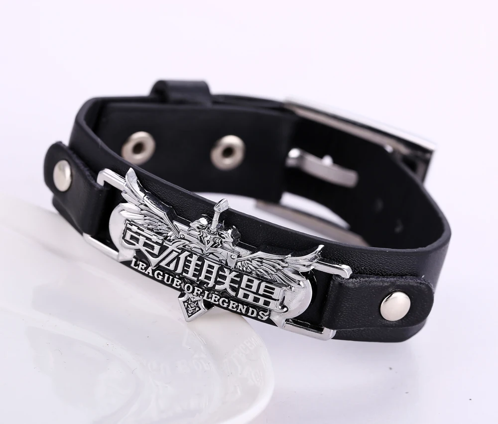 Мужской кожаный браслет в стиле Игры Black League & Legends|leather wrap bracelet|wrap braceletfriendship bracelets |