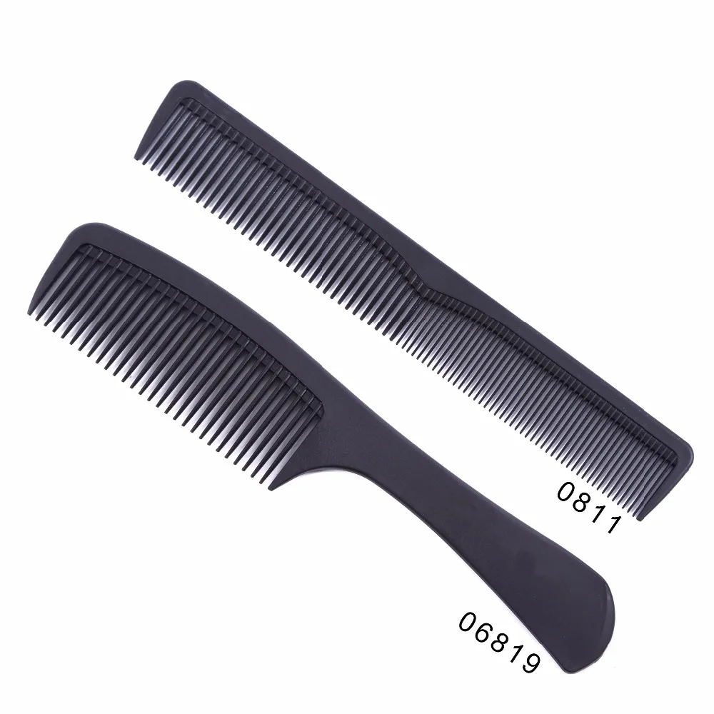 2 pcs/set Black Professional Combs Hairdressing New Tail Comb Two