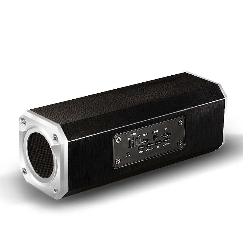 

New Wooden Bluetooth speaker portable Subwoofer HIFI music bluetooth audio wood receiver handfree call TF card Wireless speakers