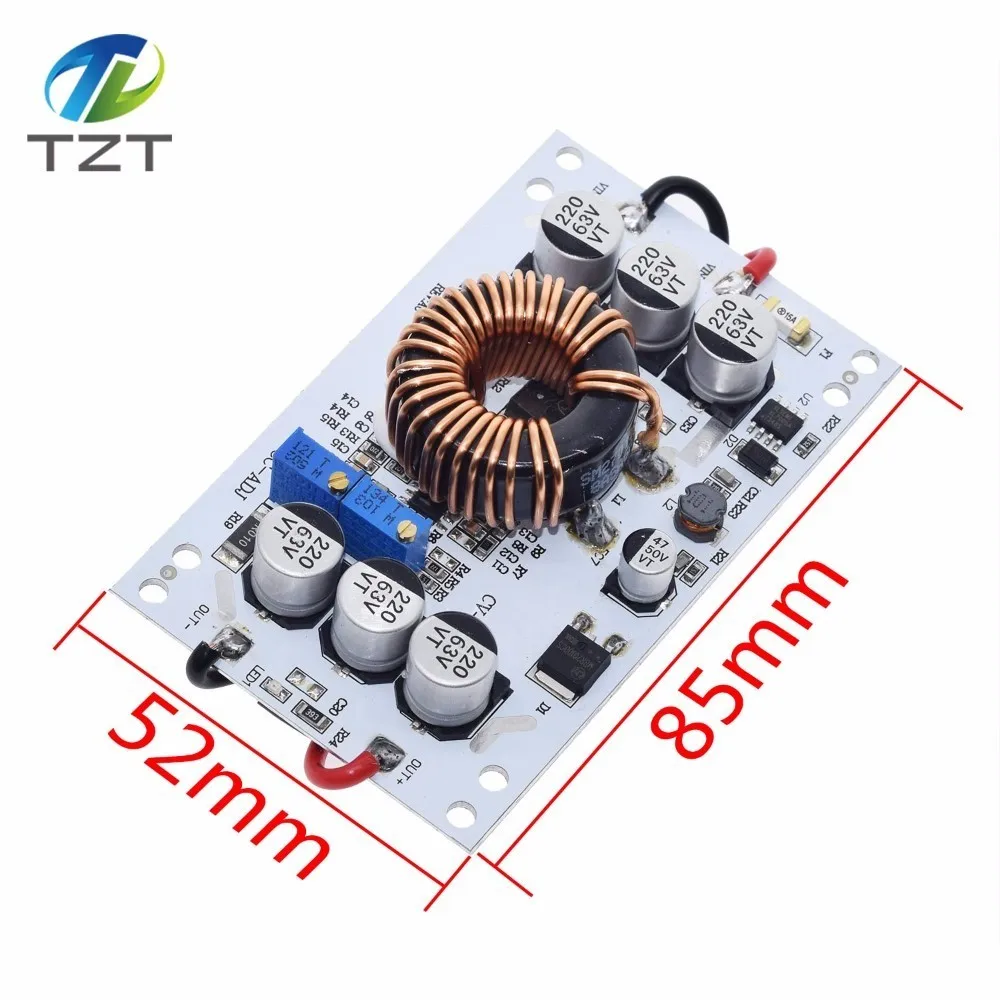 TZT 600 Вт алюминиевая пластина DC-DC повышающий преобразователь Регулируемый 10А повышающий Постоянный ток модуль питания Светодиодный драйвер для Arduino