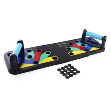 Пуш-ап тренировочная стойка доска 9 в 1 Бодибилдинг кронштейн складной пуш-ап упражнения тренировки мышц Фитнес Пушап Стенд Инструмент