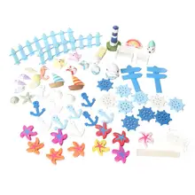 BESTOYARD 60 шт. Смола украшения миниатюрный Сказочный Сад украшения Кукольный домик поделки микро пейзаж дисплей