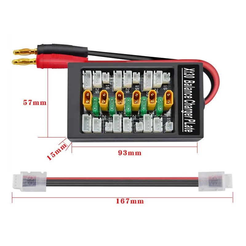 HotRC 2-6S XT60 XT30 T вилка параллельная Lipo батарея зарядная плата для ISDT Q6 T6 Lite PL6 pL8 зарядное устройство IMAX B6 B6AC B8 зарядное устройство