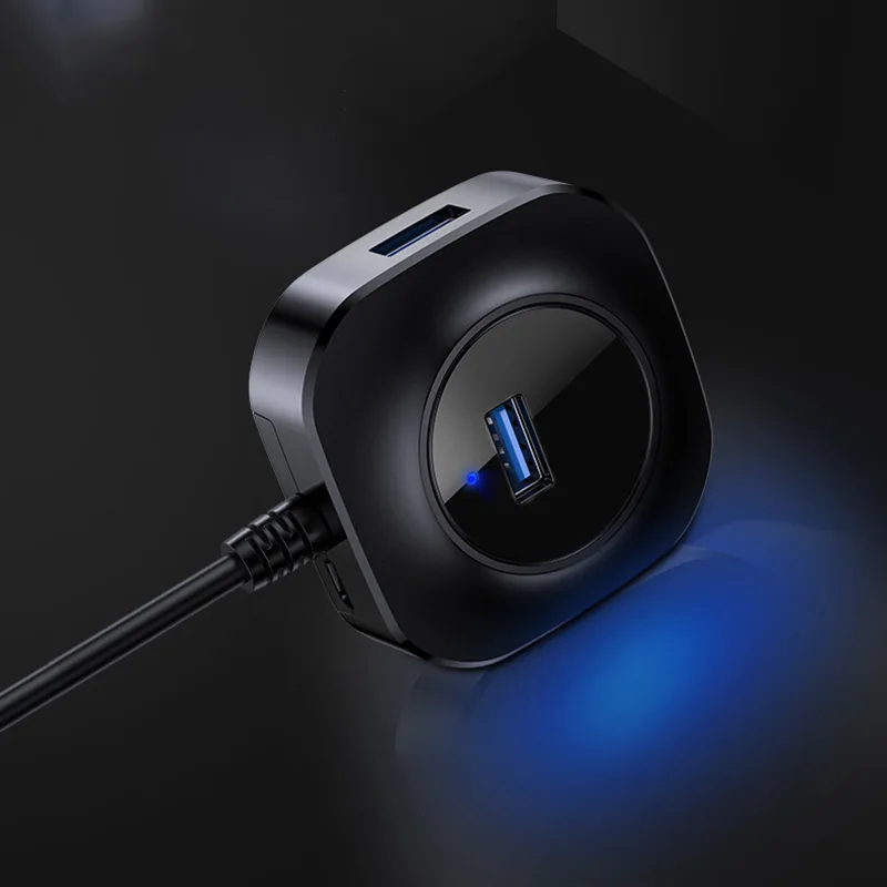 Высокоскоростной Micro usb-хаб 3,0 2,0 USB разветвитель интерфейс питания 4 usb порта адаптер концентратор ПК Компьютерные аксессуары