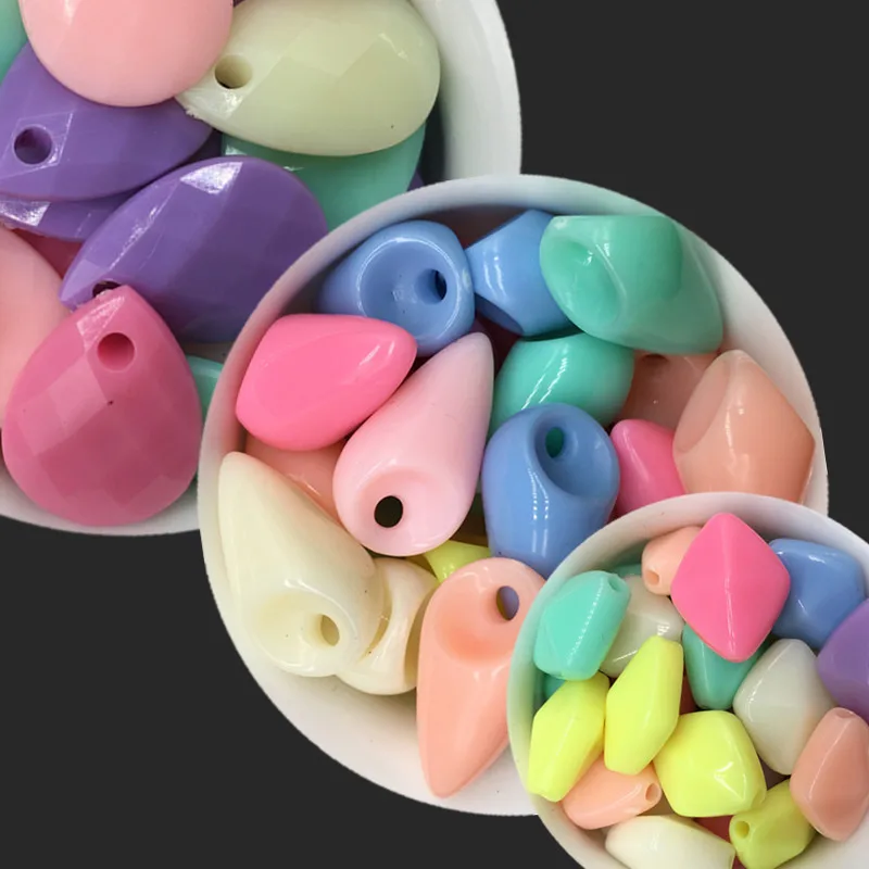 

30/50pcs Acrylic Irregular Bead Handmade DIY Beads Simple Jewelry Accessories For Bracelet Necklace Fashion Leisure Cheap Gift