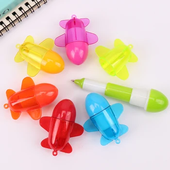 

Novelty Aircraft Shape Telescopic Ballpoint Pen Plastic Writing Pens Office Stationery Creative School Supplies
