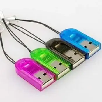 

easy carry key ring USB 2.0 TF Memory Card Reader MicroSD Micro SD T-Flash new