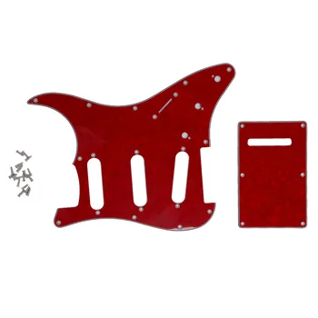 

Guitar Accessories Red Wine ortoise Back Plate Guitar Pickguard Fits For Stratocaste Guitar Practical Part Guard Hot Selling