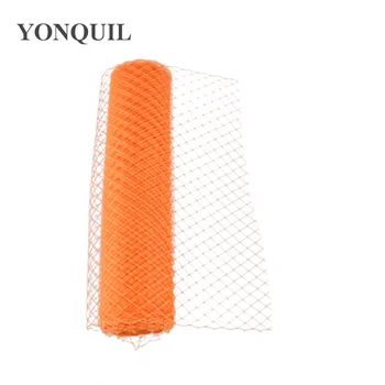 

18"45CM 2018 Orange or 13 colors Russia Birdcage Veil Wedding Hat Fascinators DIY Hair Accessories headwear decor 10yard/lot