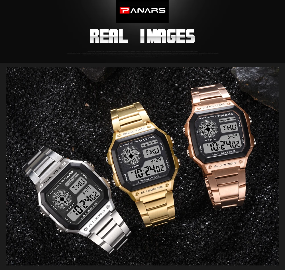 PANARS неделя брендов цифровой G Стиль спортивные Для мужчин часы Элитный бренд Для мужчин наручные шок часы Для мужчин s наручные часы водонепроницаемый