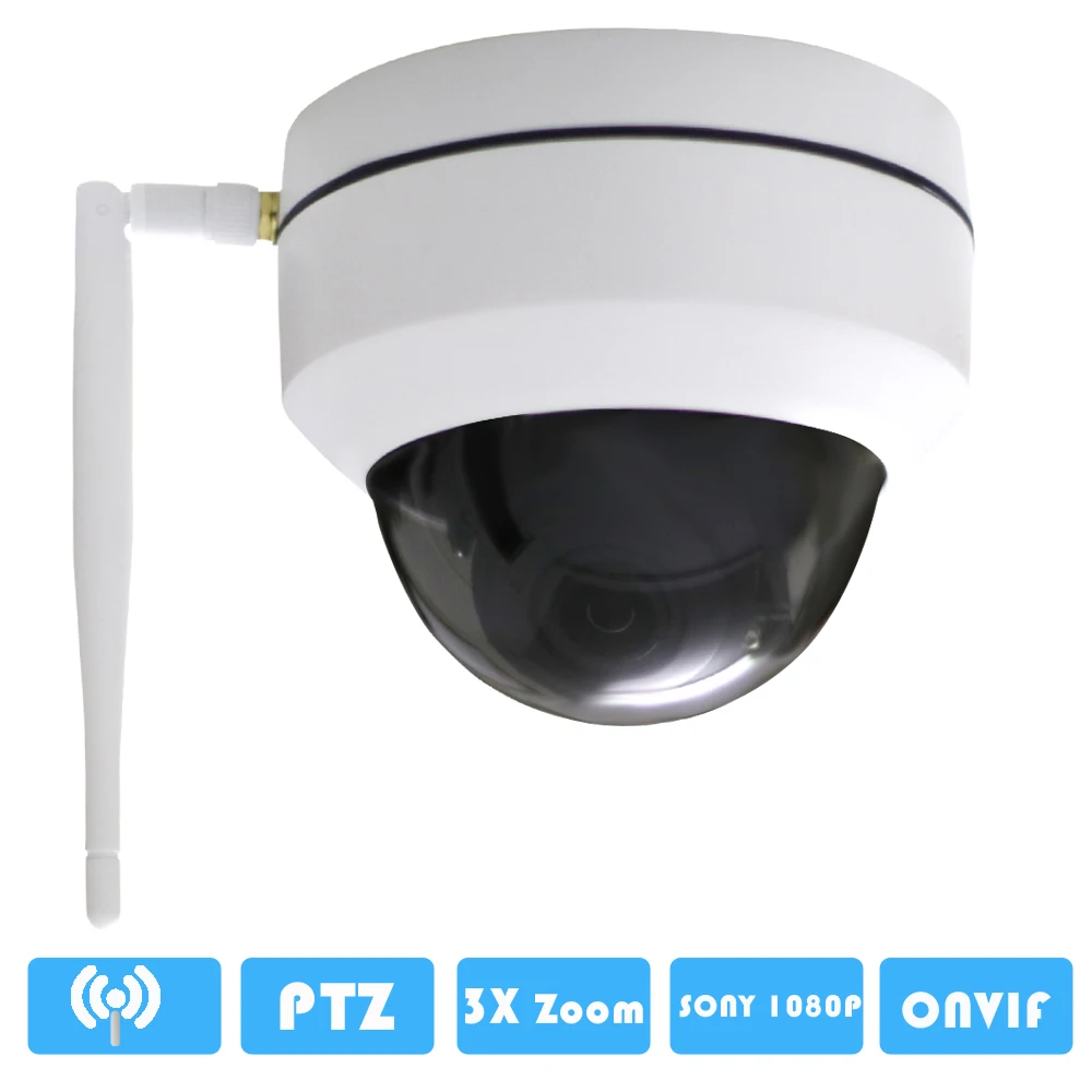 CTVMAN Mini Camera Wifi Dome PTZ Security Wireless Outdoor CCTV Cameras 3X Zoom 960P 1080P Pan