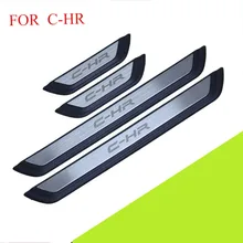 FIT For Toyota C-HR 2016 2017 2018 Door Sill Scuff Plate Welcome Pedal Stainless Steel Car Styling Accessories FOR CHR