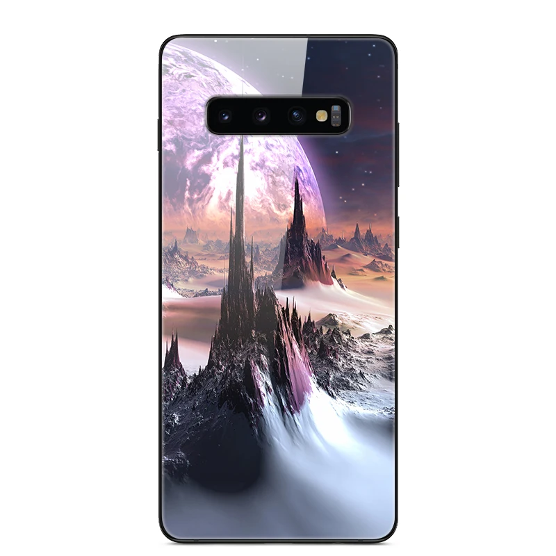 Чехол из закаленного стекла для samsung Galaxy S10 Plus, чехол s, мягкий бампер, Жесткий ПК, задняя крышка для samsung S10 Lite S10e e Funda S 10 Plus