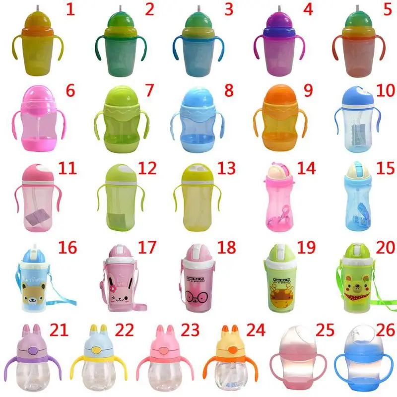 Multi Size Kids Drinking Cup Baby Non toxic Bottles Child Training