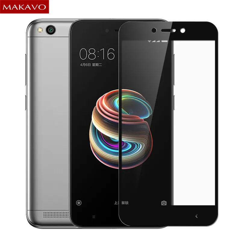 

For Xiaomi Redmi 5A Tempered Glass Front Full Cover Screen Protector Slim Armor Film For Redmi5A