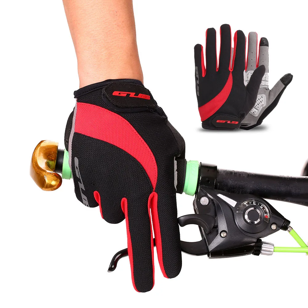 GUB Cycling Gloves Unisex Gel Padded Touch Screen Full Finger MTB Road Bike Bicycle Riding