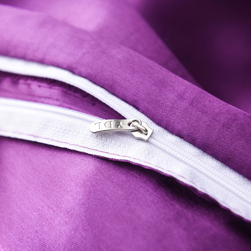 Liv-Esthete роскошный сатиновый Шелковый фиолетовый комплект постельного белья шелковистый 1 шт. пододеяльник набор постельного белья двойной пододеяльник