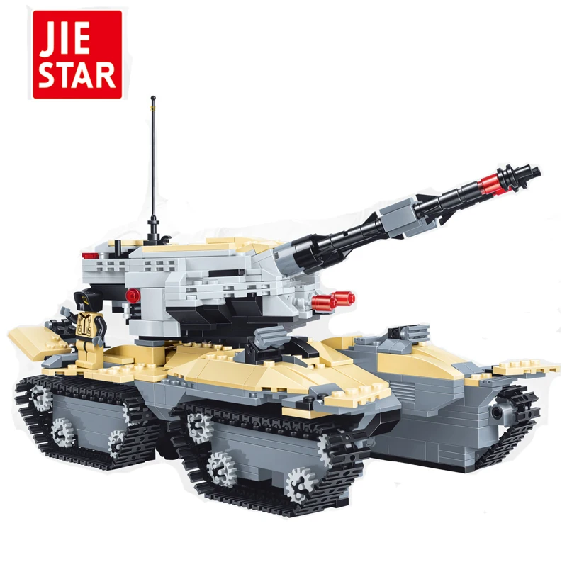

JIESTAR Tank Blocks Model Military Bricks Brinquedos Educational Toys for Children 6+Ages 831pcs