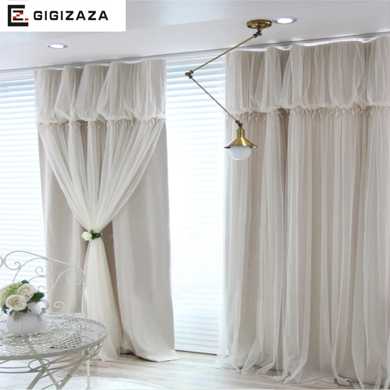 Torino tassels lanterns head top curtain ivory color cloth ... Ivory Sheer Curtains