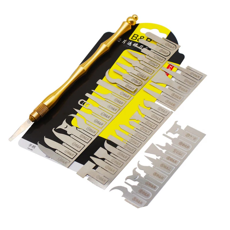 Микросхема ремонт тонкий Ножи лезвия инструмента Процессор Remover для iPhone процессоры NAND флэш материнская плата Инструменты для ремонта
